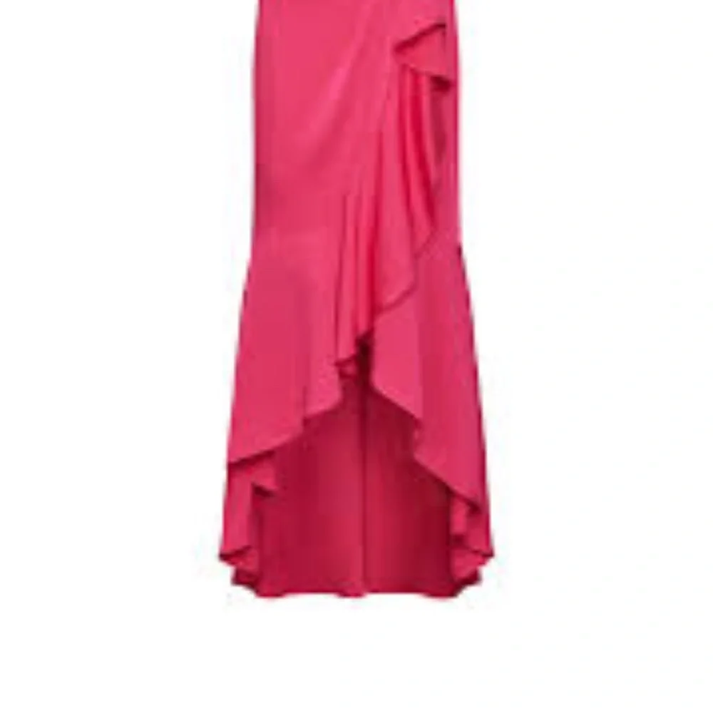 Faux Wrap Ruched Ruffle Dress - Picture 4 of 4